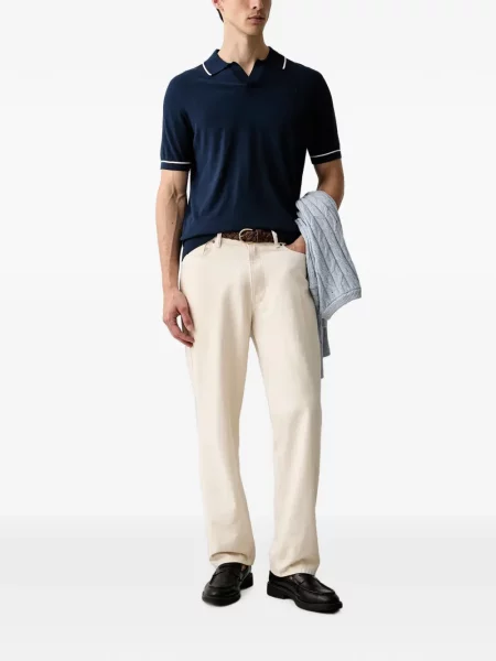 Polo Karl Lagerfeld με κέντημα μπλε