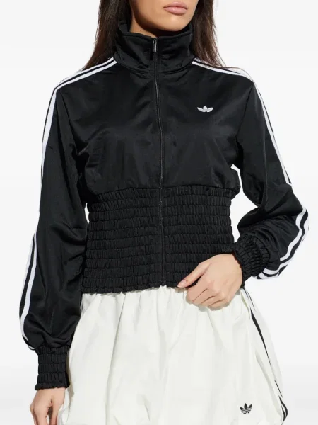 Cropp tricou Adidas din dantelă cu imagine negru