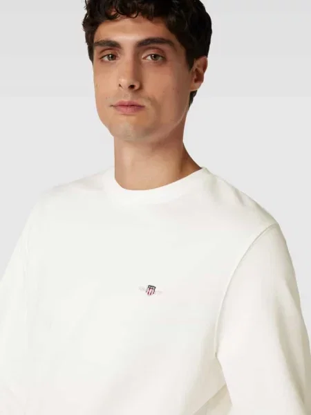 Szorty Gant z logo z elastyczną talią beżowe