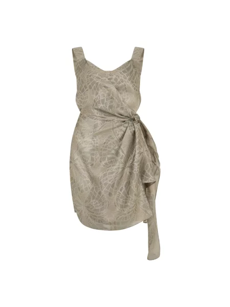 Sukienka Alberta Ferretti beżowa