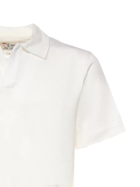 Tricou polo Mc2 Saint Barth alb
