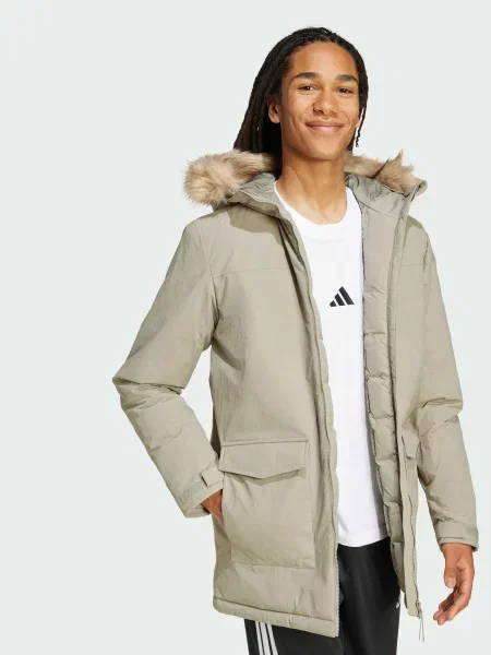 Парка Adidas зеленая
