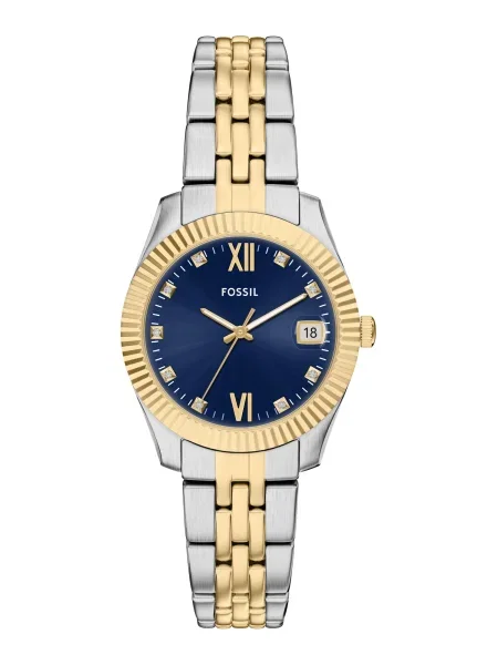 FOSSIL Analógové hodinky SCARLETTE námornícka / zlatá / strieborná modrá