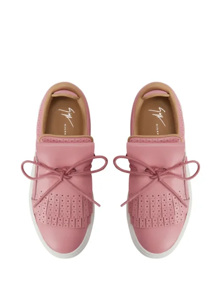 Кожени маратонки Giuseppe Zanotti розово