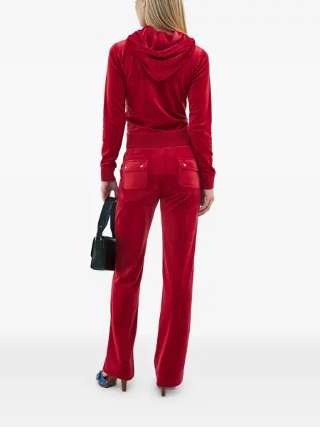Είδος βελούδου hoodie Juicy Couture κόκκινο