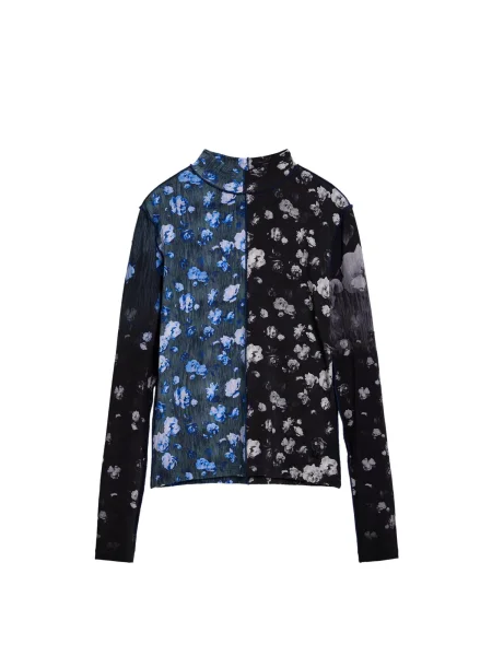 Desigual Tricou albastru negru