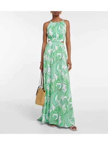Rochie maxi Melissa Odabash cu imagine de costum verde
