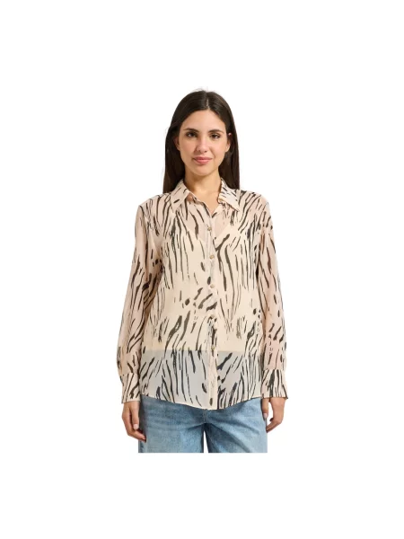 Koszula Pennyblack w kwiatki beżowa