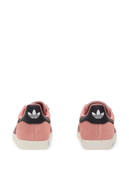 Papuci Adidas din piele de căprioară cu platformă verde