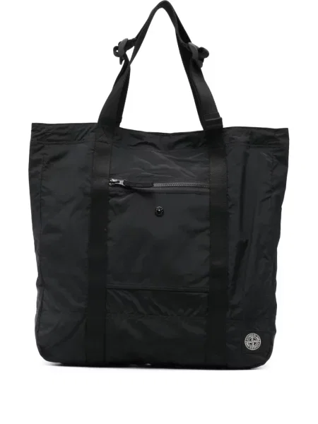 Geantă Stone Island cu strasuri negru