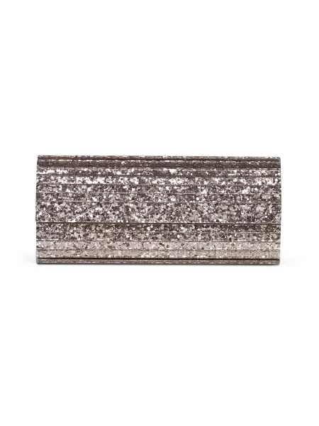 Kopertówka Jimmy Choo skórzana brązowa