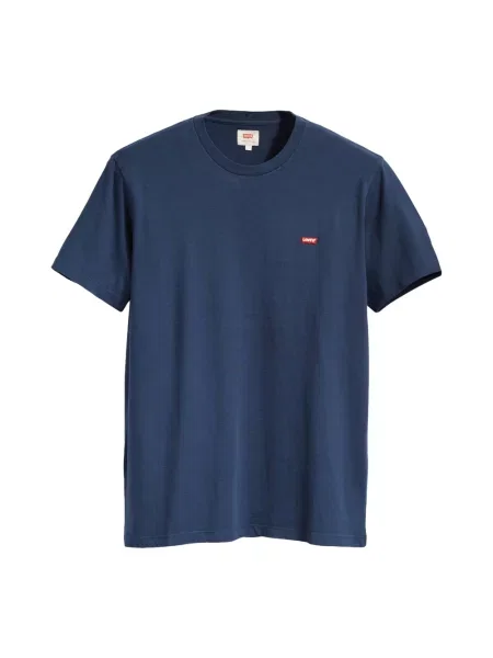 T-shirt z wyhaftowanym logo Levi's niebieska