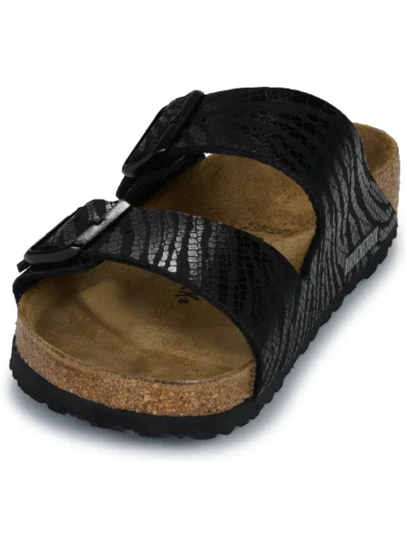 Pantofi Birkenstock cu model zebră negru