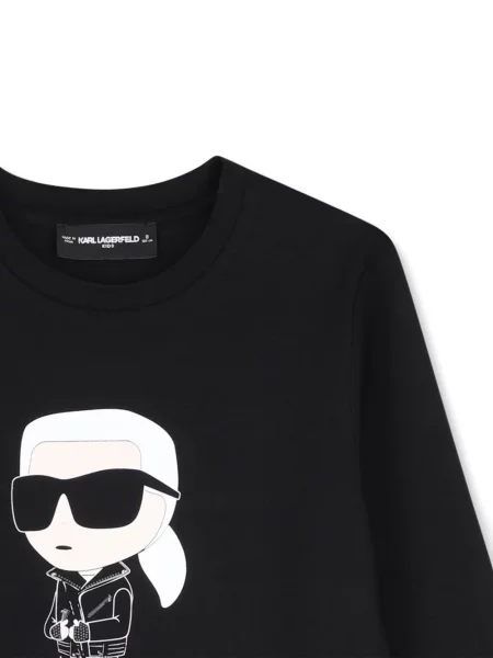 Koszulka dziecięca Karl Lagerfeld czarna