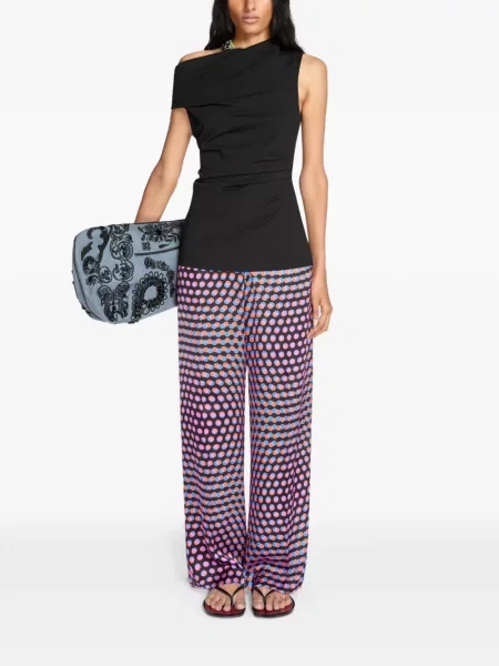 Top Dries Van Noten din jerseu negru