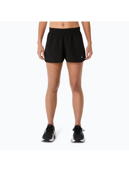 Pantaloni scurți de alergare pentru femei ASICS Core Split performance black negru