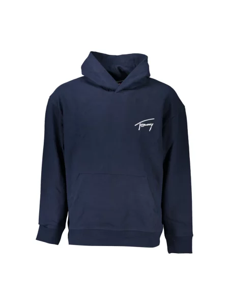 Bluza z kapturem Tommy Jeans niebieska
