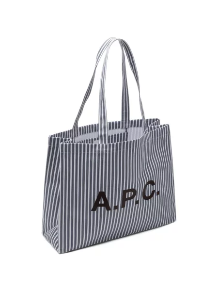 Τσάντα shopper A.p.c. με σχέδιο μπλε