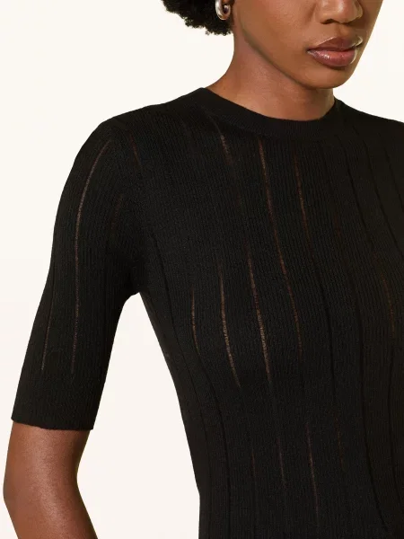 Max Mara Studio Úpletové Tričko Ragno černá