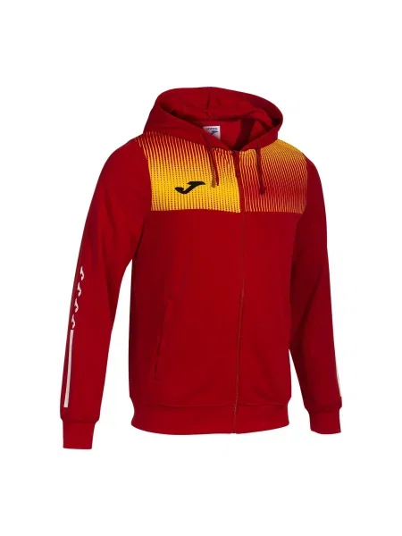 Dziecięca bluza dresowa z kapturem Joma Eco Supernova czerwona