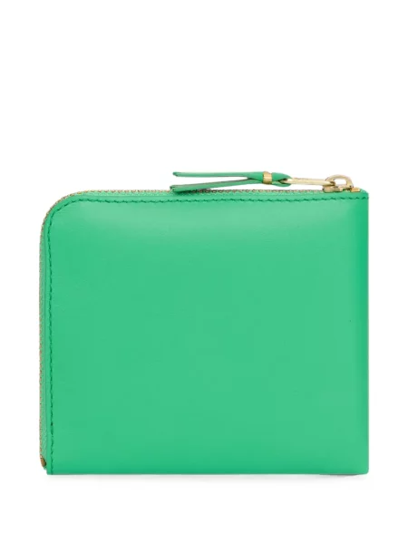 Portofel Comme Des Garçons Wallet din piele clasic verde