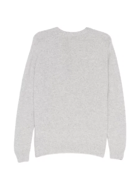 Hanorac crewneck Boglioli tricotate cu decolteu rotund gri