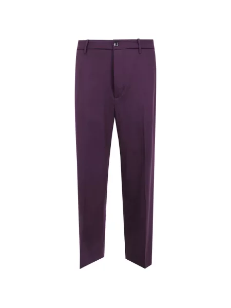 Pantaloni Nine In The Morning de lână violet