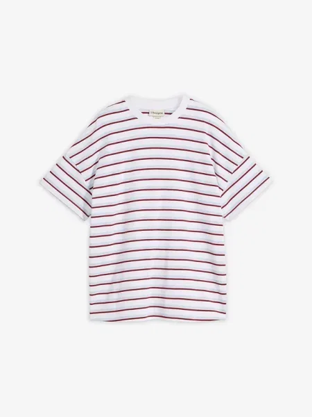 T-shirt z czystej bawełny organicznej biała