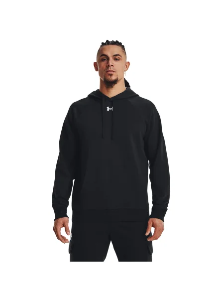 Флийс суичър с качулка Under Armour черно