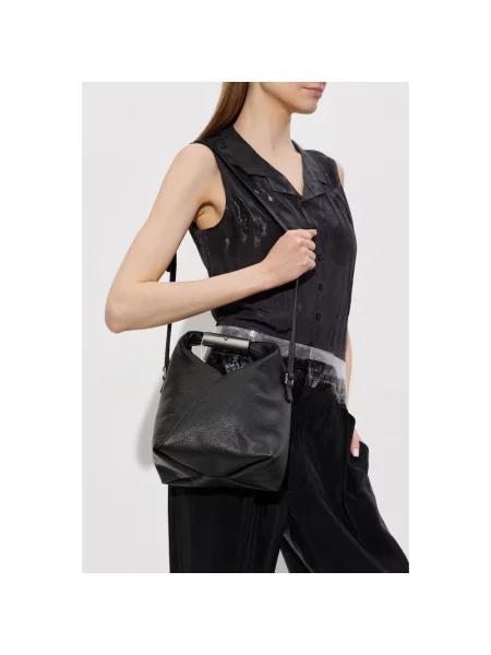 Maison Margiela torebka crossbody skórzana czarna