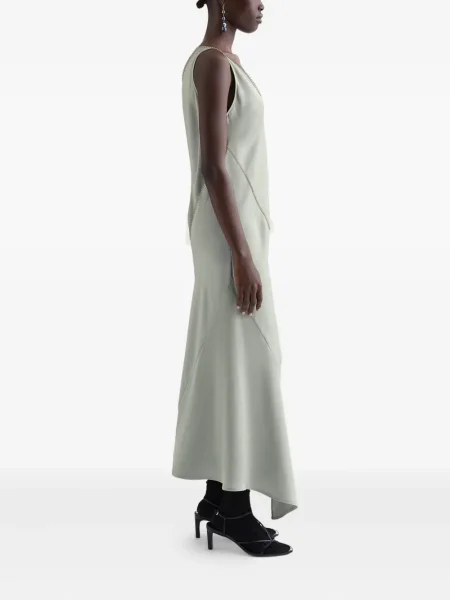 Rochie Jil Sander cu decolteu în V de cristal de costum