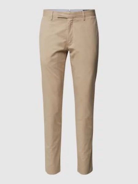 Chinosy o kroju slim fit z dodatkiem streczu Polo Ralph Lauren beżowe