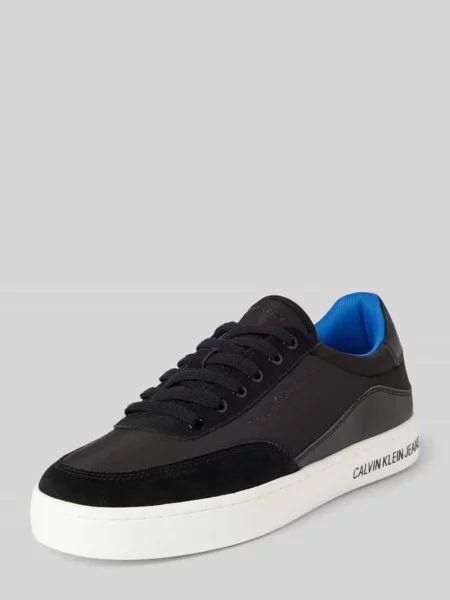 Sneakersy z nadrukiem z logo Calvin Klein Jeans czarne