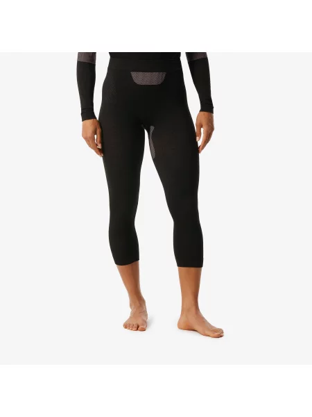 Legginsy termoaktywne narciarskie Wedze BL soft seamless czarne