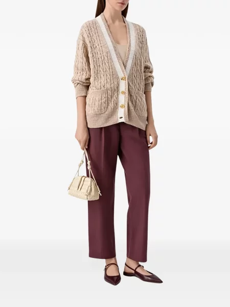 Pantaloni Brunello Cucinelli cu cordon violet