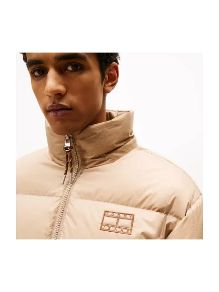 Džínsová bunda Tommy Jeans hnedá