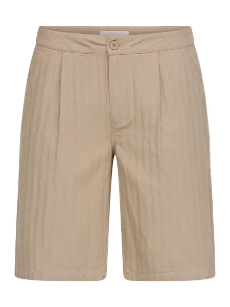 BLEND Hlače z naborki BHMorgan kremna