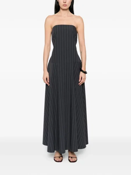 Maxi rochie maxi St. Agni cu dungi de costum albastru