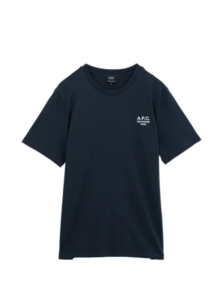 Tricou A.p.c. cu broderie albastru