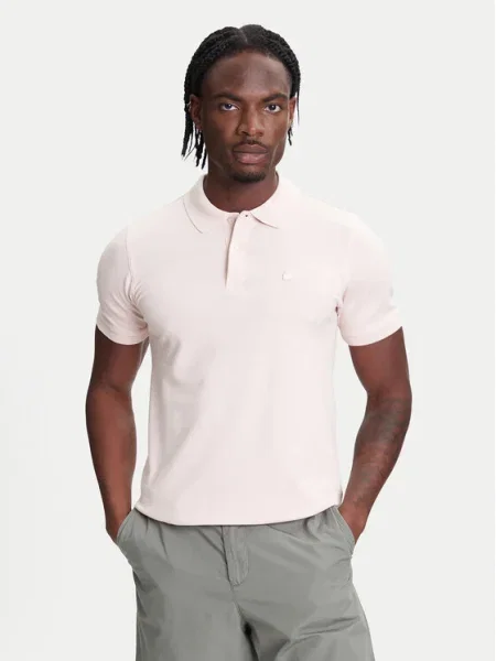 United Colors Of Benetton Тениска с яка и розов