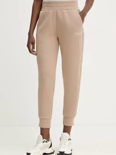 Guess pantaloni de trening NEW VICTOIRE bej