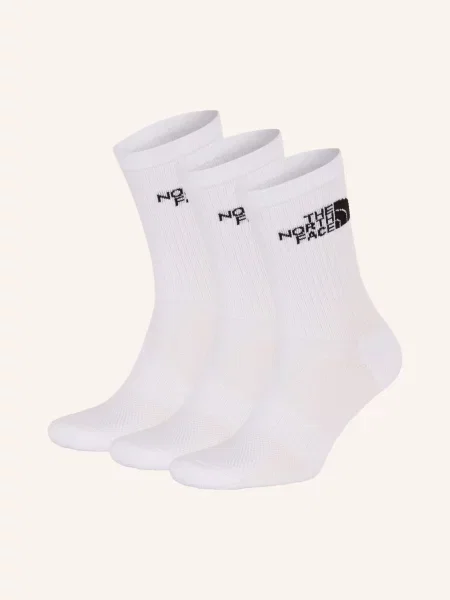 The North Face Skarpety Sportowe Multi Sport Cush Crew 3 Pary weiss białe