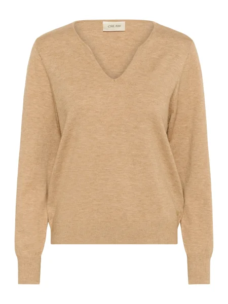 Cream Pulover Dela cămilă maro