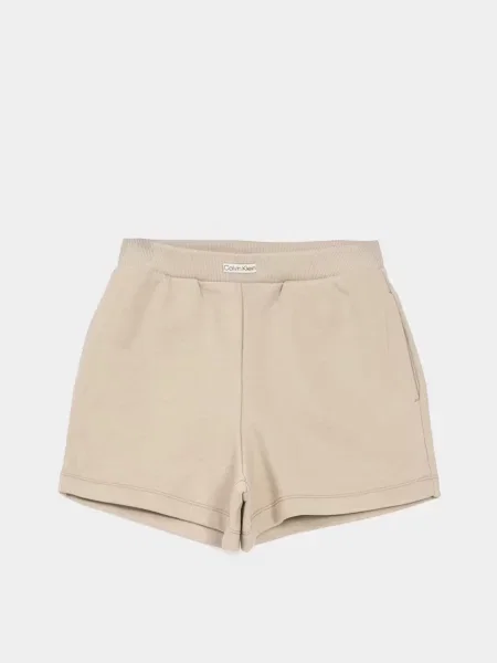 Шорти Calvin Klein Jeans бавовна/перероблена бежевий