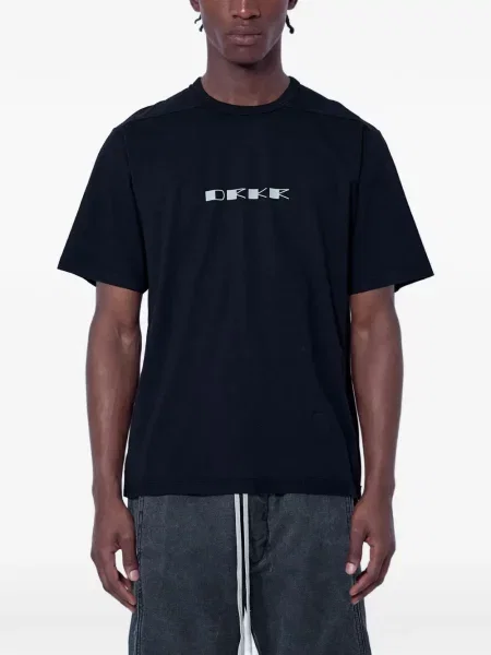Tricou Rick Owens Drkshdw cu autograf negru