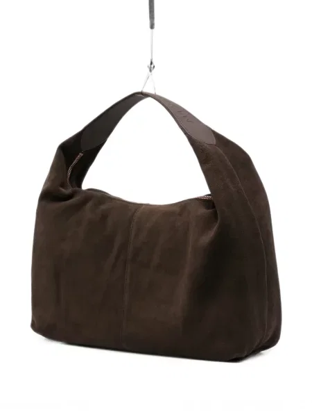 Geantă shopper Alexander Smith din piele de căprioară maro