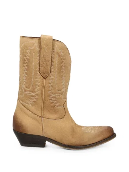 Botine Golden Goose cu broderie din piele