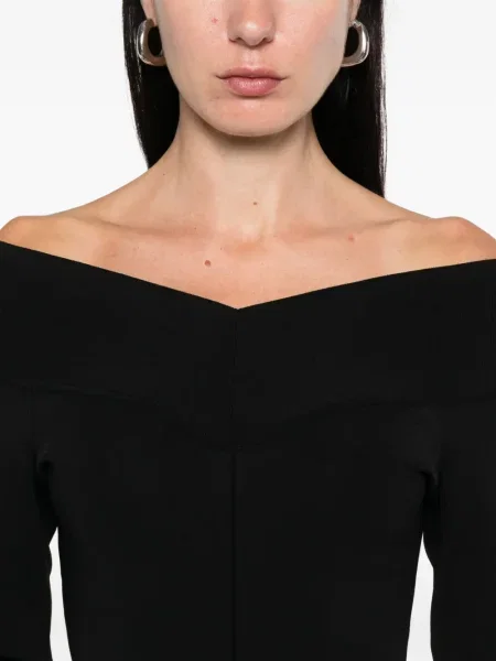 Rochie midi Stella Mccartney până la genunchi de costum negru