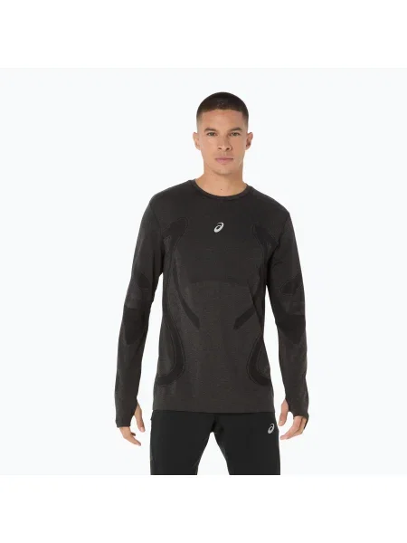 Tricou mânecă lungă Asics alergare negru