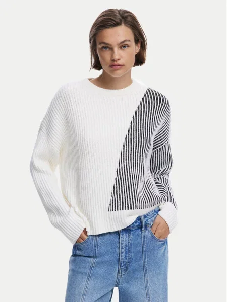 Desigual Megztinis Nome balta